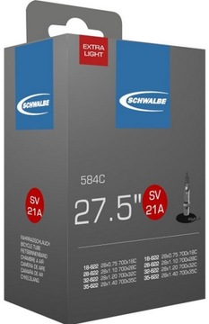 Dętka rowerowa Schwalbe SV-21A EXTRA LIGHT 27.5X1.50/2.40 40mm