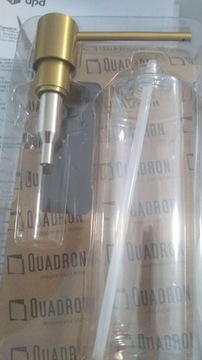 Дозатор жидкости QUADRON LORI золотой /МЕТАЛЛ, ПРОЧНО ИЗГОТОВЛЕННЫЙ/