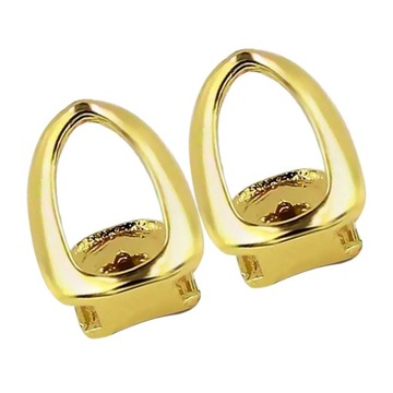 Prettyia 2x одиночные открытые грани, позолота 18 карат
