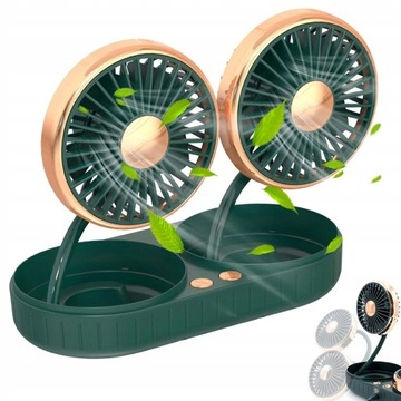 АВТОМОБИЛЬНЫЙ ВЕНТИЛЯТОР 360° ДВОЙНОЙ USB-ВЕНТИЛЯТОР