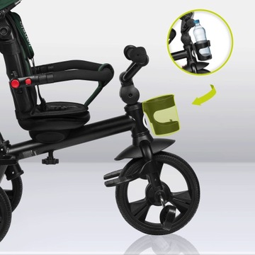 ТРЕХКОЛЕСНЫЙ ВЕЛОСИПЕД 2в1, ПОВОРОТНЫЙ, РЕГУЛИРУЕМЫЙ, С КОЗЫРЕКОМ LIONELO HAARI