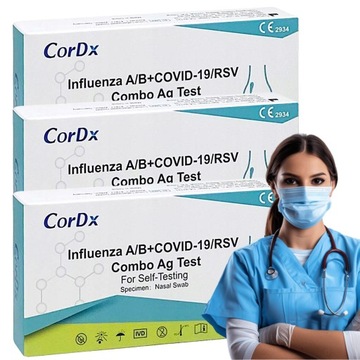 Cordx TEST COMBO 4w1 COVID-19 Grypa typu AB RSV