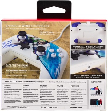 PowerA SWITCH Pad Enhanced Zelda Master Sword Atta
