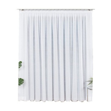 Modna Firana z woalu sable 220x200 cm - do stylowego salonu