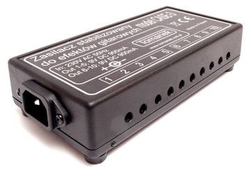 TOMANEK ZASILACZ 10 EFEKTÓW 2x9V 2x900mA FV CASE-3