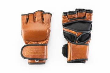 PROFESJONALNE RĘKAWICE MMA ZE SKÓRY NATURALNEJ EVOLUTION RETRO L