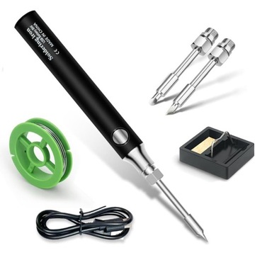 BEZPRZEWODOWA LUTOWNICA USB Z 3 GROT DO LUTOWNIC Z KONTROLĄ TEMPERATURY