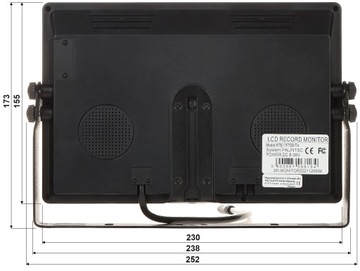 MONITOR SAMOCHODOWY ATE-TFT09-T4 9 