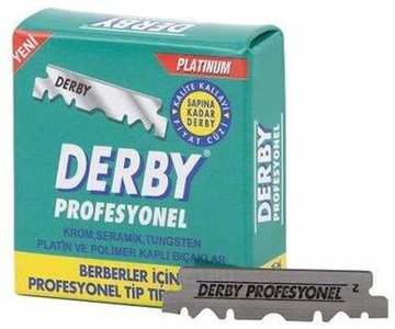 Половинки лезвий для бритвы Derby Professional 100 шт.