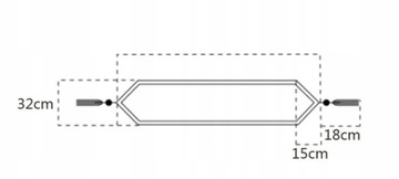 Скатерть-дорожка декоративная матовая гладкая с листьями и цветами 180x32 см