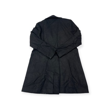Czarny płaszcz damski z guzikami Tommy Hilfiger XL