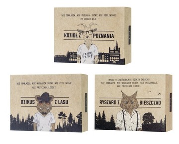 НАБОР МЫЛА LAQ ДЛЯ МУЖЧИН КОЗА/КАБАН/РЫСЬ