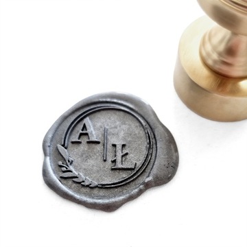 Штамп восковой 25мм ЛАТУНЬ с Вашим логотипом, текстом и графикой