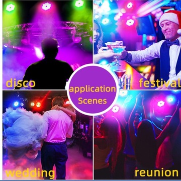 Светодиодный сценический светильник DMX512 10Вт 7 каналов