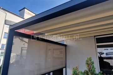OUTLET - Pergola Tkaninowa Ścienna LUXO 400x300 - Refleksol Lewy