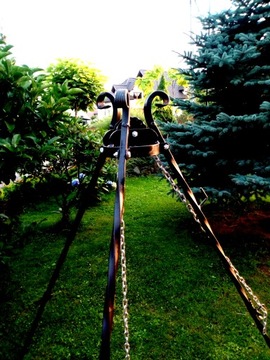 САДОВЫЙ ГРИЛЬ, ТРЕХНОПКИ, ХРОМИРОВАННАЯ РЕШЕТКА + КАМИН 70СМ