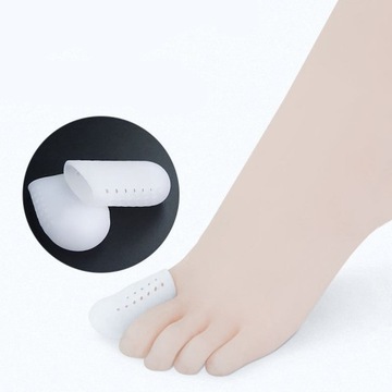 БЕЛАЯ ГЕЛЕВАЯ СИЛИКОНОВАЯ ЗАЩИТА ДЛЯ БОЛЬШОГО ПАЛЬЦА НОГИ