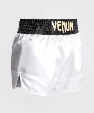 Venum Spodenki Muay Thaï Classic Shorts White/Black/Gold XL