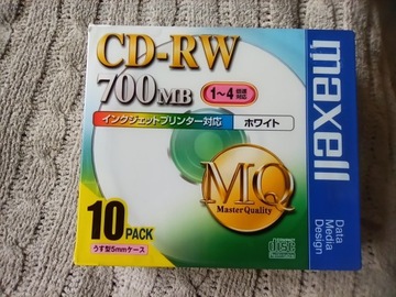 Maxell CD-RW MasterQuality Print. 1x-4x Japan 1szt