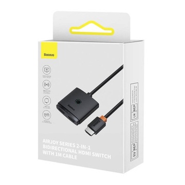Двунаправленный переключатель Baseus 1x2 HDMI 4K 60 Гц, кабель HDMI длиной до 40 м