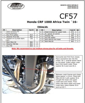 Крышка двигателя Honda CRF 1000 L Africa Twin 2016-