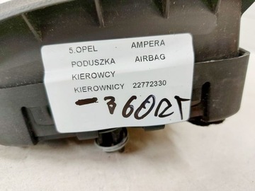 OPEL AMPERA ULOŽENÍ VZDUCHOVÁ ŘÍDÍCÍ AIRBAG ŘIDIČE 22772330