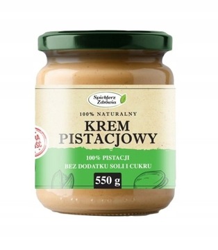 PASTA PISTACJOWA KREM MASŁO Z PISTACJI 550g ŚWIEŻE