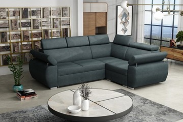 BOSTON V narożnik komfortowy zagłówki sofa spanie