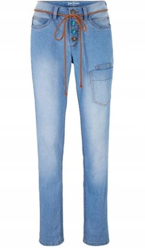 31^JOHN BANER- cienki Jeans bojówki z elastyną 54
