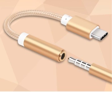 АДАПТЕР USB-C к телефонным наушникам JACK AUX 3,5 мм