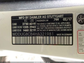 Mercedes Klasa S W222 2017 Mercedes-Benz Klasa S 550, 2017r., 4.7L 4.7 Benzyna 449KM, zdjęcie 8