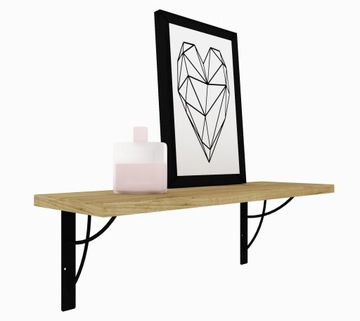 PÓŁKA LOFT RUSTYKAL INDUSTRIAL PODPÓRKA NEO 80CM