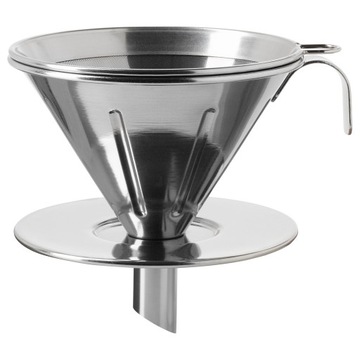IKEA OVERST Filtr metalowy do kawy 3 części STAL