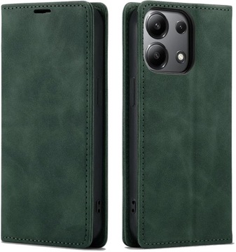 ЧЕХОЛ ИЗ МАГНИТНОЙ КОЖИ ОВЕЦЫ ДЛЯ XIAOMI REDMI ПРИМЕЧАНИЕ 13 4G + СТЕКЛО