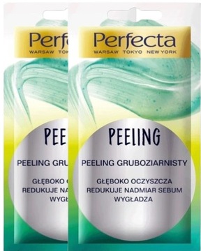 2 x PERFECTA OCZYSZCZANIE PEELING GRUBOZIRNISTY SASZETKA Magnez Wapń Potas