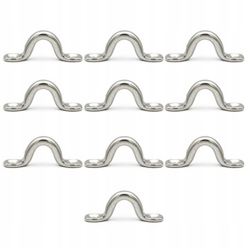 10PCS M5 304 Stainless Steel Pad Eye Strap for