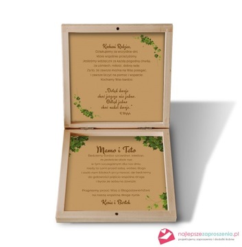 ПРИГЛАШЕНИЯ для родителей в бохо-коробочке