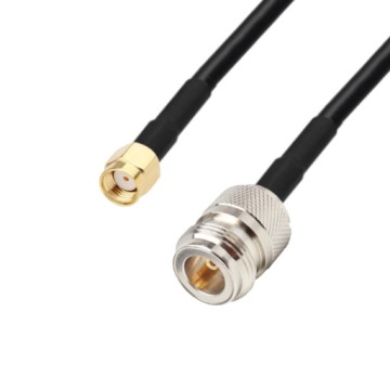 Anténní kabel N zásuvka Sma Rp konektor RG58 20 m