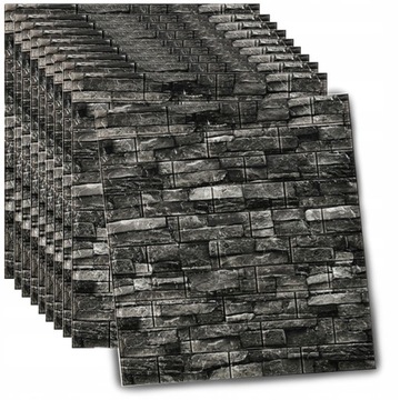 10x Samoprzylepne Panele Ścienne Tapety Wodoodporne 3D 77 cm x 70 cm