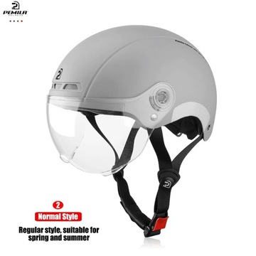 PEMILA Cycling Helmet With Goggles Lens Ear Protection Reflective Sticker