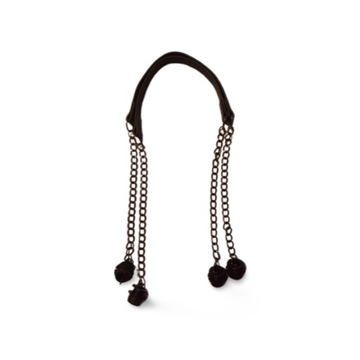 Uchwyty UrbanStyle z łańcuchami 85cm czarne all black do torebki o bag
