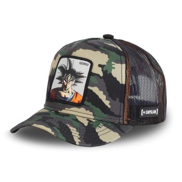 Czapka z daszkiem Capslab DRAGON BALL GOKU Trucker moro