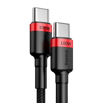 Kabel USB-C - USB-C 5A 100W FAST QC 3.0 PD 2.0 2m
