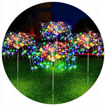 2x СОЛНЕЧНАЯ ЛАМПА ДЛЯ САДОВОГО УКРАШЕНИЯ ОДУВШИНКИ 150 LED