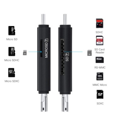 Устройство чтения карт SD microSD USB OTG USB-C micro USB