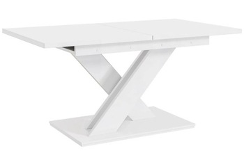 Stół rozkładany kuchenny 140 - 180 x 80 x 75cm BIAŁY MAT