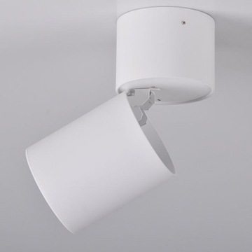 LED SPOT на трубке GU10, ПОДВИЖНЫЙ ОТРАЖАТЕЛЬ, накладной монтаж