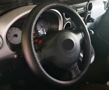 VW Golf 4 5 6 Passat B5 B6 B7 Polo 4 5 6 Bora Up черный кожаный чехол на руль