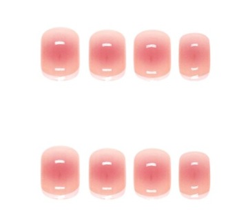 Искусственные ногти навыки с короткой квадратной аурой классической самостоятельной французской