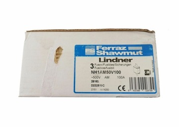 ПРЕДОХРАНИТЕЛЬ FERRAZ NH1AM50V100 100А 500В! НОВЫЙ!